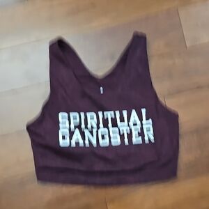 Spiritual Gangster Maroon Tank Top